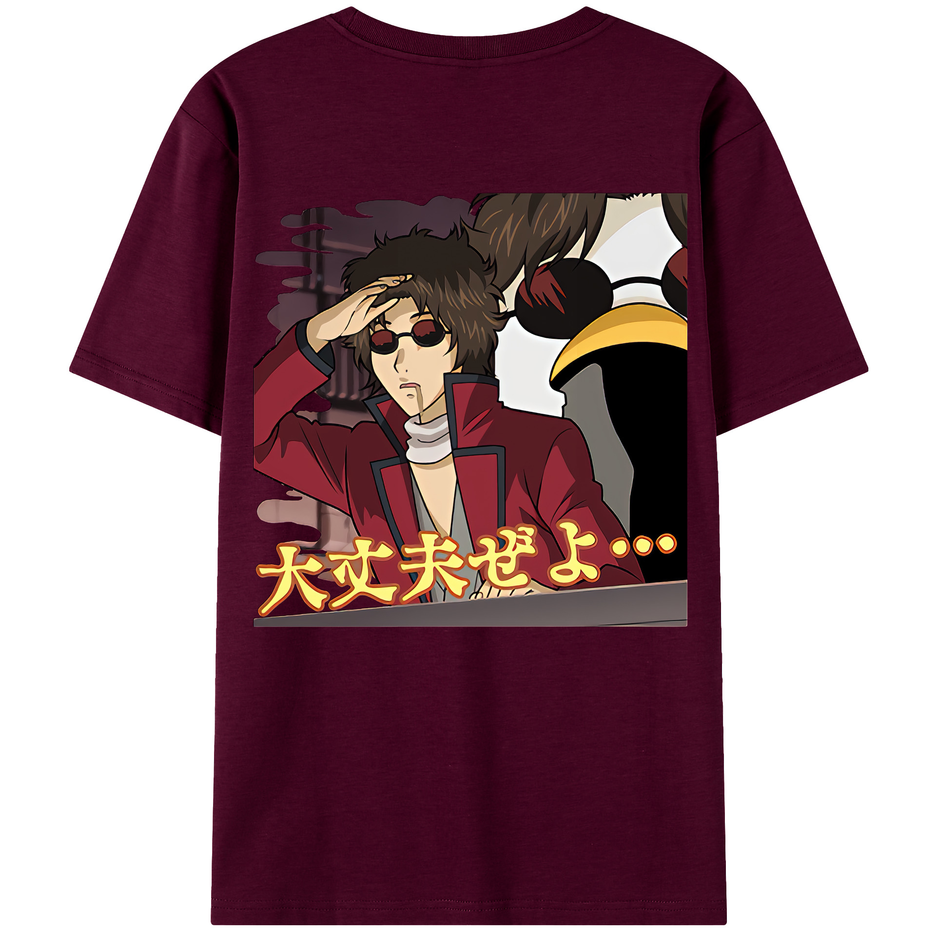 （画像用） ぎんたま 坂田銀時（さかたぎんとき） 神楽 志村新八（しむら しんぱち） GINTAMA Sakata Gintoki Kagura Shimura Shinpachi レディース半袖Tシャツ(バックプリント)